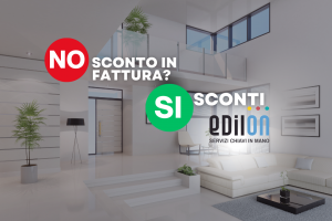 NO allo sconto in fattura? SI agli sconti Edilon